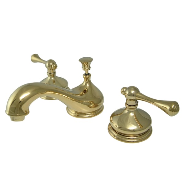 KS1162BL 8" Widespread Bathroom Faucet, Polished Brass